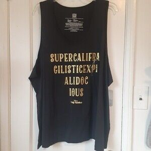 Disney Mary Poppins Tank Top Women's 3X Black